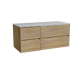 Storke Edge badkamermeubel met Tavola wastafelblad voor waskom(men)
