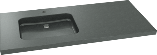 Balmani Napoli Waschtisch, links, Granit poliert, 120 x 55 cm