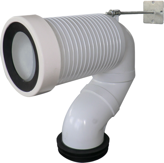 Santeg aansluiting voor staand toilet ø 90 - 100 - 110 mm S-vorm