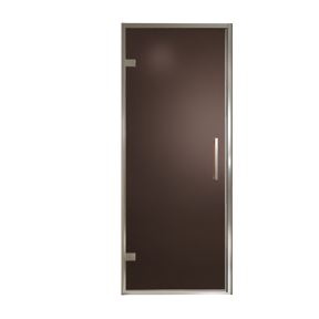 Balmani Senses Design douche draaideur links 90 cm x 210 cm Brons glas, Chroom profielen