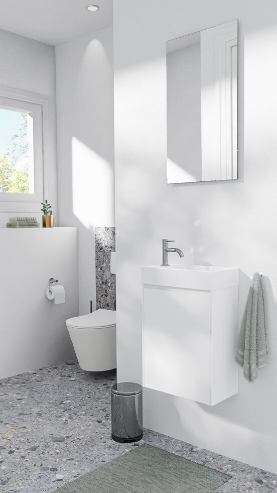 Storke Edge zwevende fonteinkast 40 x 22 cm mat wit