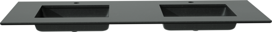 Balmani Tablo Facetta Doppelwaschtisch, Granit poliert, 150 x 55 cm