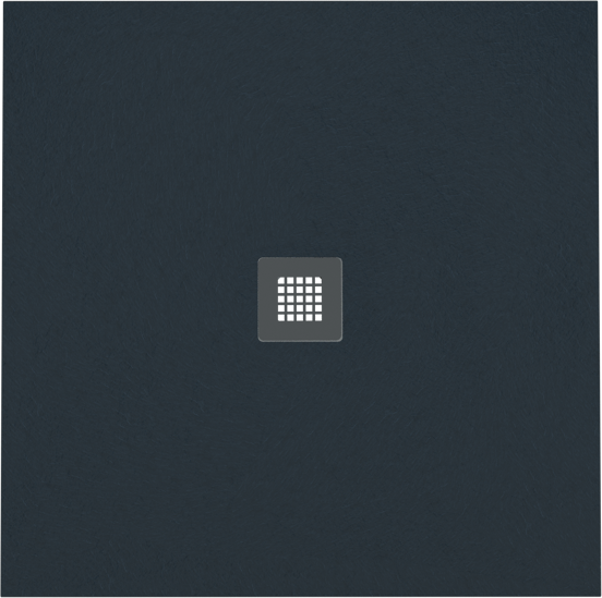 Balmani Vega receveur de douche 90 x 90 cm marbre composite gris graphite texture ardoise