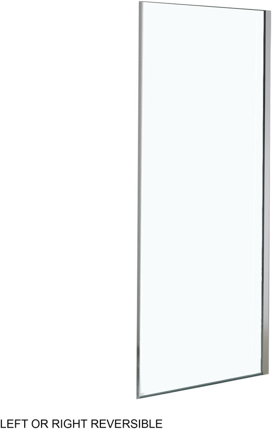 Luca Varess Senses zijpaneel - voor douchehoek - 100 cm helder glas glanzend chroom profiel