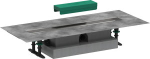Hansgrohe uBox Flat Installationset für Duschrinne 60cm Für Raindrain Match ou Rock