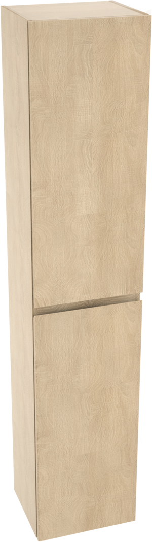 Linie Lado zwevende badkamerkast witte eik 35 x 30 x 170 cm