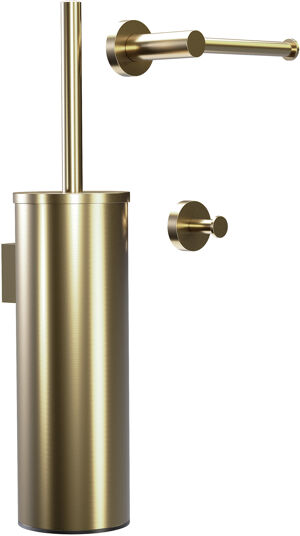 Blaufoss Harmony WC-Zubehör-Set, Brushed Champagne Gold