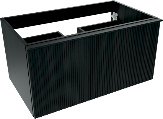 Balmani Forma meuble sous-vasque suspendu 90 x 55 cm chêne noir 2 tiroirs