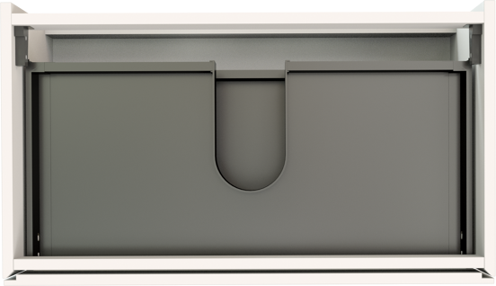Storke Edge meuble sous-vasque suspendu 80 x 46 cm blanc mat 2 tiroirs
