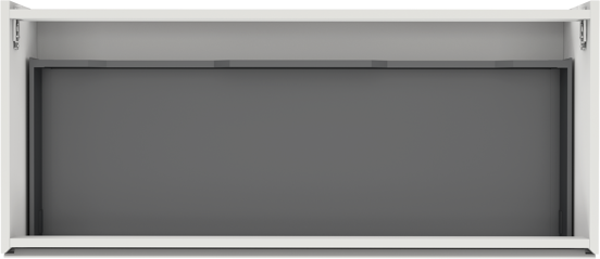 Storke Edge zwevende wastafelonderkast 120 x 52 cm mat wit 1 lade 2 sifonuitsparingen