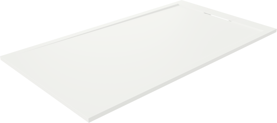 Balmani Andes duschwanne 180 x 100 cm Solid Surface weiß matt