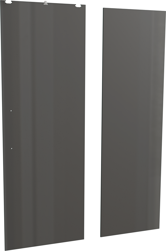 Balmani Senses Design Dusche Schiebetür umkehrbar 140 cm x 210 cm Rauchglas