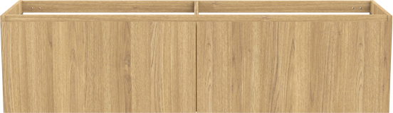 Balmani Idra zwevende wastafelonderkast 180 x 55 cm fineer naturel eiken 4 lades