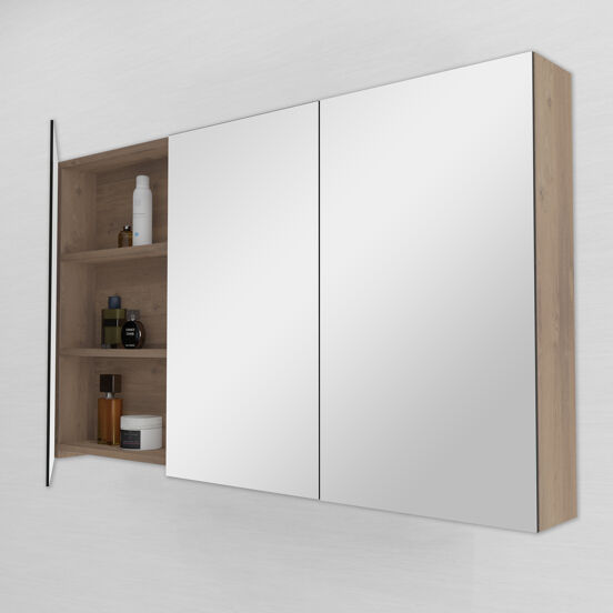 Storke Reflecta spiegelkast 130 x 75 cm ruwe eik