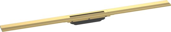 Hansgrohe RainDrain Flex Fertigset Duschrinne kürzbar 100cm Glänzendes Gold