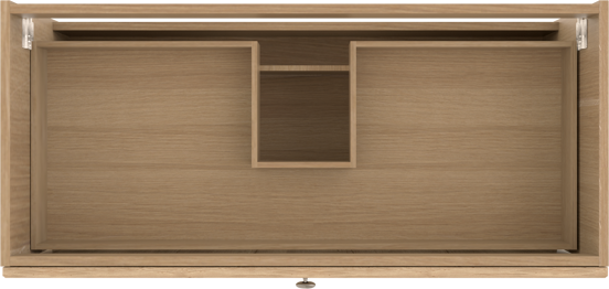 Balmani Lemon hängender Waschbeckenunterschrank: 120 x 55 cm, Eiche verwittert, 2 Schubladen