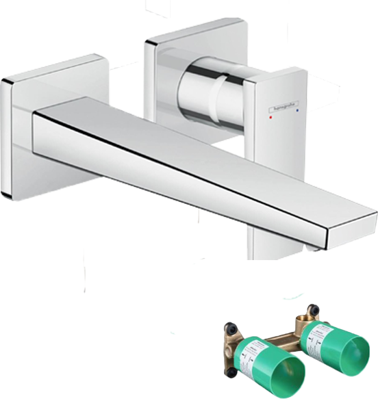 Hansgrohe Metropol robinet de lavabo à encastrer chrome brillant incl élément intégré