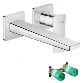Hansgrohe Metropol robinet de lavabo à encastrer chrome brillant incl élément intégré