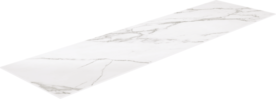 Balmani Studio tablette simple ou double céramique calacatta 180 x 49 cm