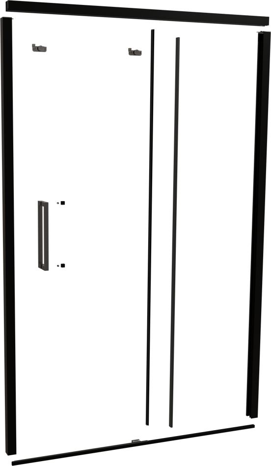 Balmani Senses Design 140 cm nis schuifdeur profielenset mat zwart