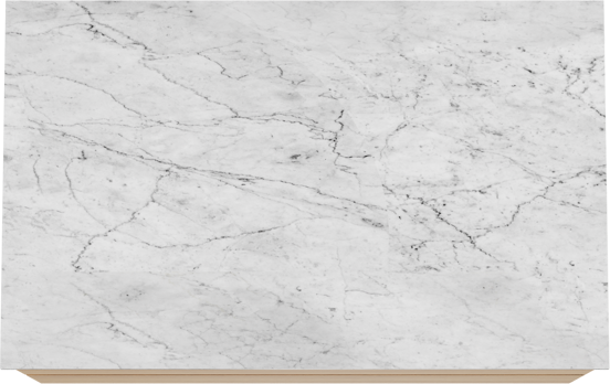Balmani Mitra meuble salle de bains suspendu 90 x 55 cm chêne naturel avec Stretto tablette simple en marbre carrara