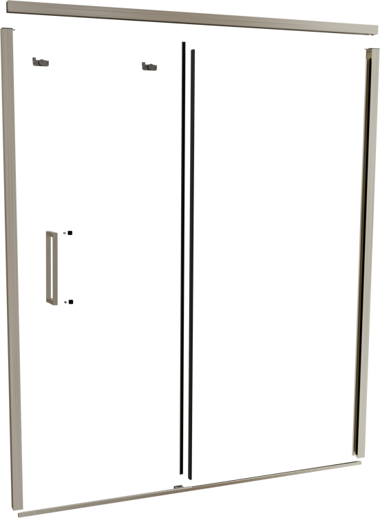 Balmani Senses Design 180 cm ensemble de profils pour porte coulissante niche brushed coolmetal