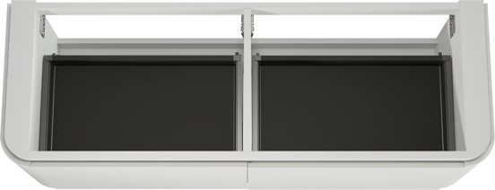 Balmani Moon meuble sous-lavabo suspendu 160 x 55 cm blanc mat 4 tiroirs