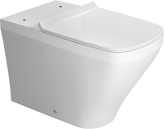 Duravit Durastyle staand toilet zonder wc-bril en reservoir hoogglans wit met spoelrand