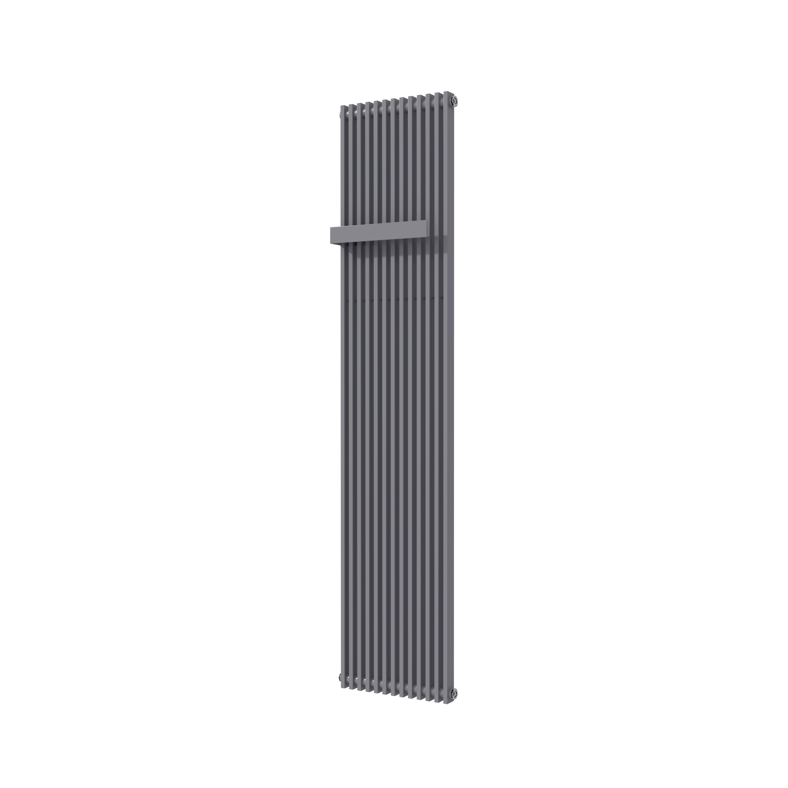 Vipera Corrason enkele badkamerradiator 40 x 180 cm centrale verwarming antraciet grijs zijaansluiting 1,339W