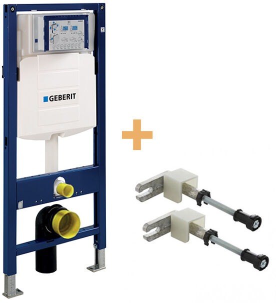 Geberit Duofix Element für Wand-WC mit Sigma UP320 Spülkasten, inklusive Toiletten-Stick-Halter