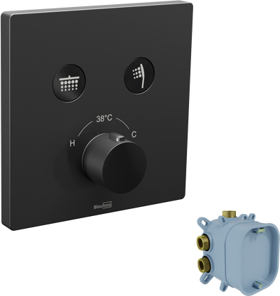 Blaufoss Smartbox thermostatische inbouw douchekraan, inclusief inbouwelement