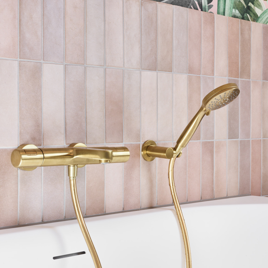 Blaufoss Apollo robinet de bain thermostatique Brushed Gold