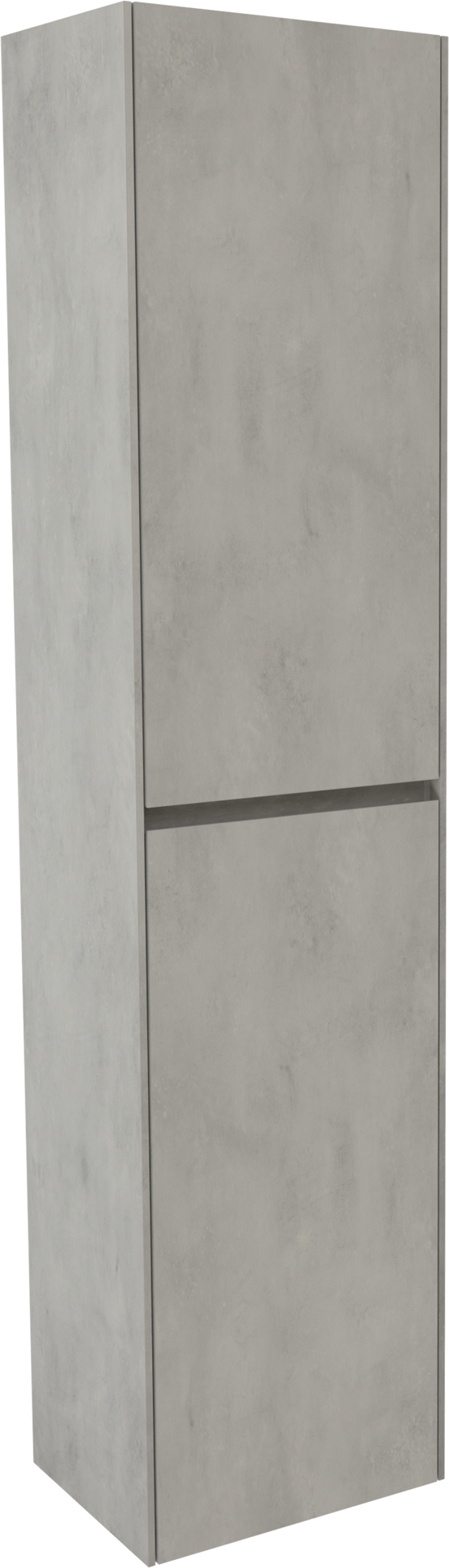 Storke Edge zwevende badkamerkast beton zilvergrijs 40 x 30 x 170 cm