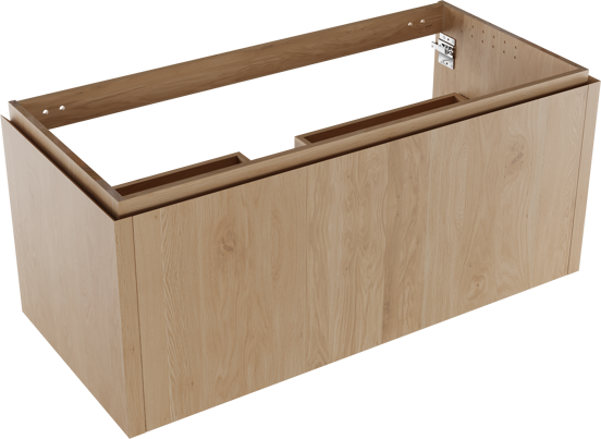 Balmani Eclips meuble sous-lavabo suspendu 120 x 55 cm Chêne naturelle 2 tiroirs