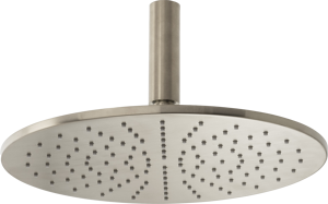 Blaufoss Round 300 Regendusche Duschkopf: Rund, Deckeneinbau, 30 cm, Brushed CoolMetal