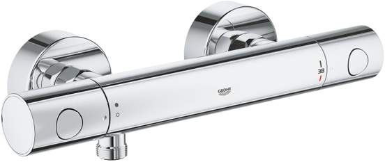 Grohe Grohtherm 800 Cosmopolitan Thermostat-Duscharmatur: Chrom glänzend