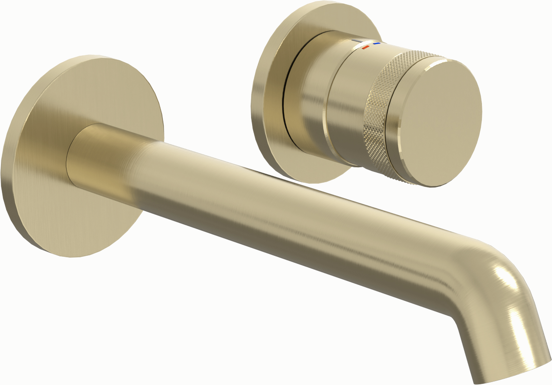 Blaufoss Pavilion inbouw wastafelkraan Brushed Champagne Gold