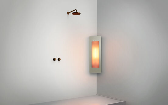 Sunshower One S Infrarood Opbouw in hoek sand white