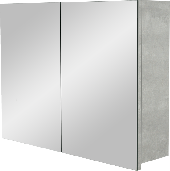 Storke Beta spiegelkast 80 x 60 cm betongrijs