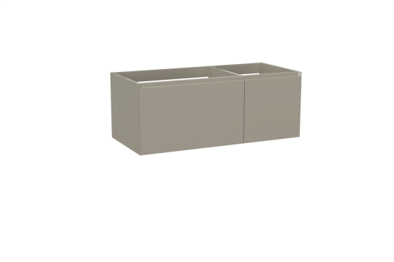 Balmani Idra zwevende wastafelonderkast 120 x 55 cm asymmetrisch links steengrijs 4 lades