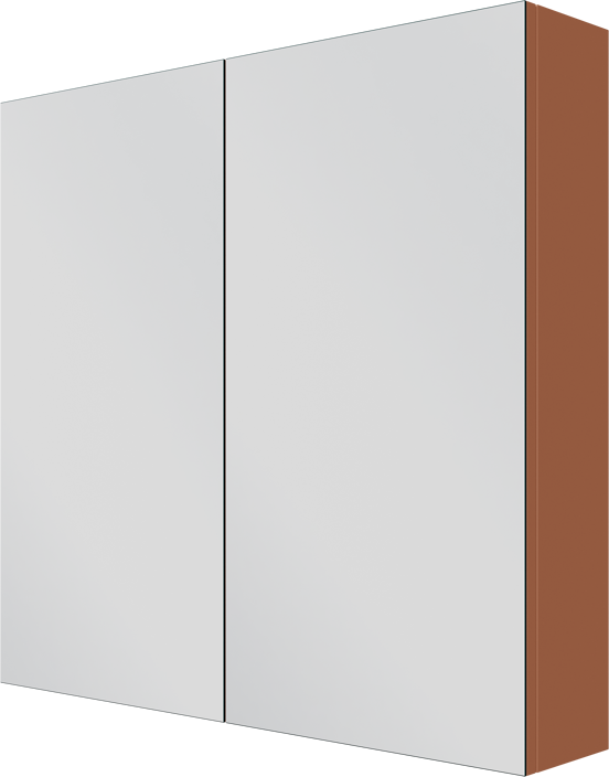 Linie Montro Spiegelschrank Bad: 80 x 75 cm, Cotto