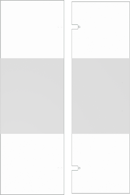 Balmani Senses Design Dusche Drehtür Links 140 x 210 cm Klarglas mit mattiertem Streifen, inklusive Coating