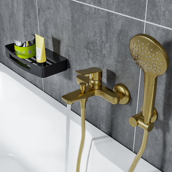 Linie Mila Badewannenarmatur: Brushed Gold