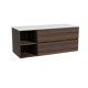 Storke Edge meuble salle de bains avec tablette pour vasques Tavola