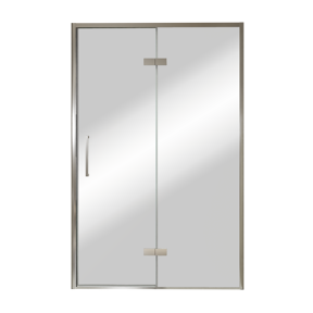 Balmani Senses Design douche draaideur rechts 140 cm x 210 cm Reflex spiegelglas, Chroom profielen
