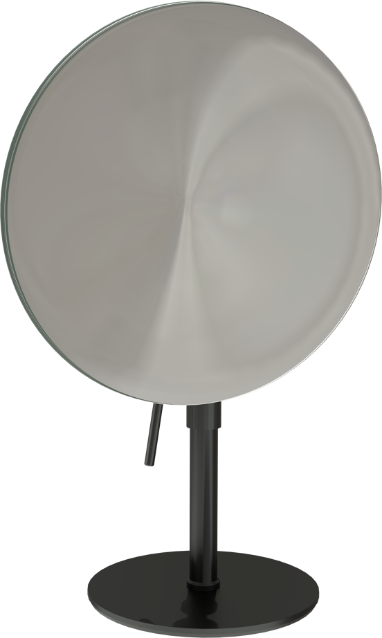 Blaufoss make-upspiegel rond mat zwart staand 20cm