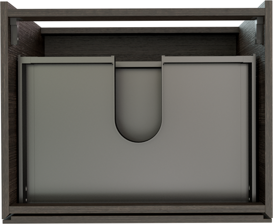 Storke Edge staande wastafelonderkast 65 x 52 cm donkere eik 3 lades