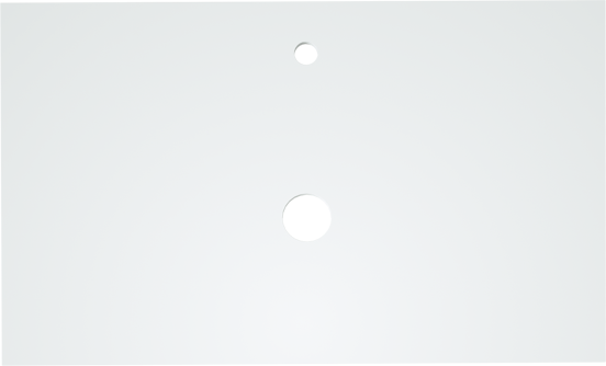 Balmani Facetta tablette simple mat Solid Surface 90 x 55 cm