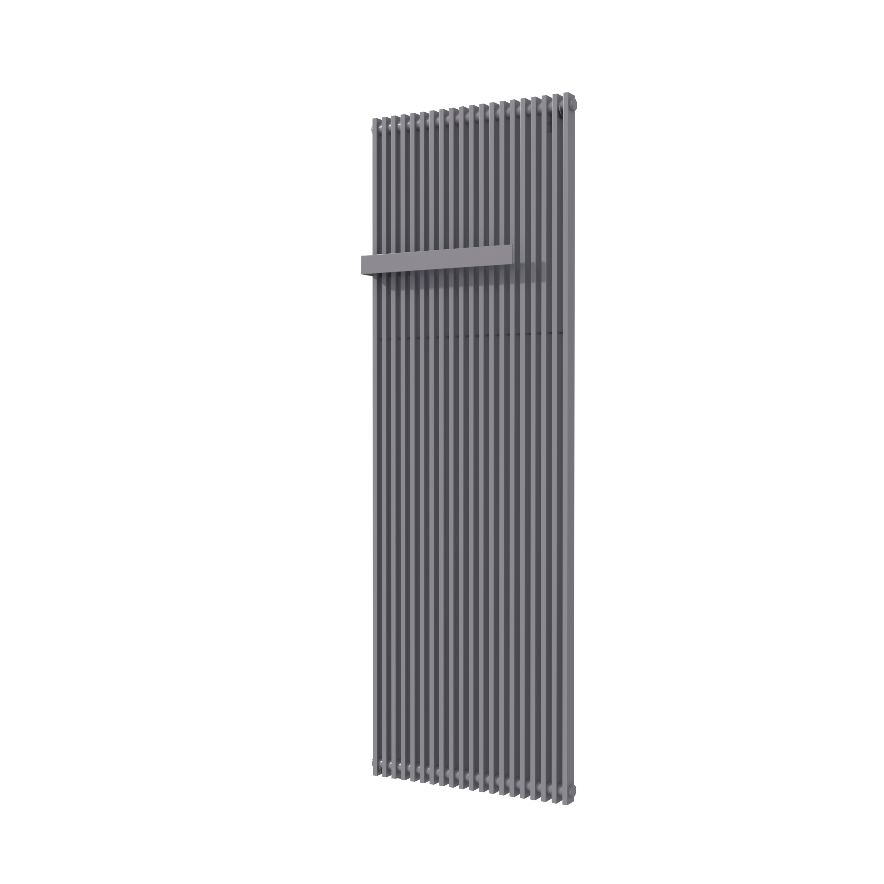Vipera Corrason enkele badkamerradiator 60 x 180 cm centrale verwarming antraciet grijs zijaansluiting 2.059W