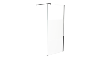 Linie Walk-In douche à l'italienne 140 x 200 cm verre transparent profil chrome brillant